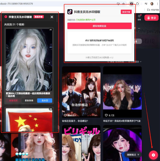 抖音主页视频无水印提取一键启动批量采集 第1张 抖音主页视频无水印提取一键启动批量采集 第1张