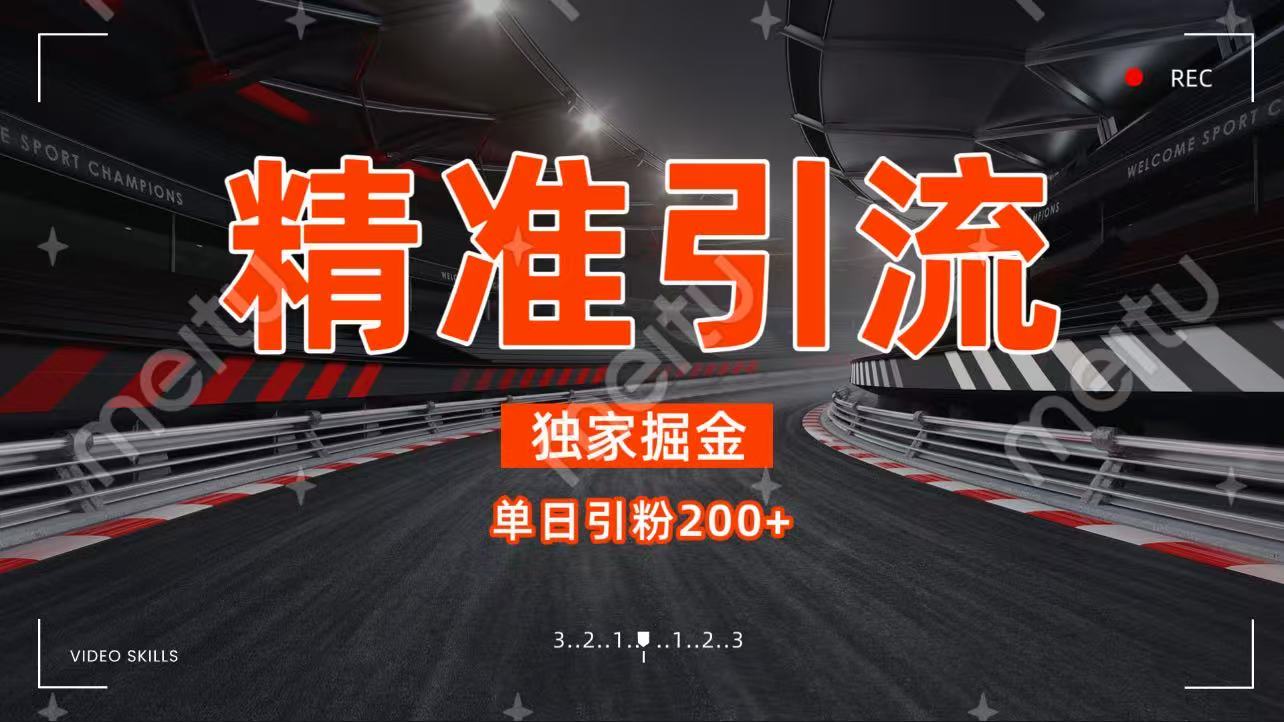独家野路子精准引流 每日200+ 第1张 独家野路子精准引流 每日200+ 第1张