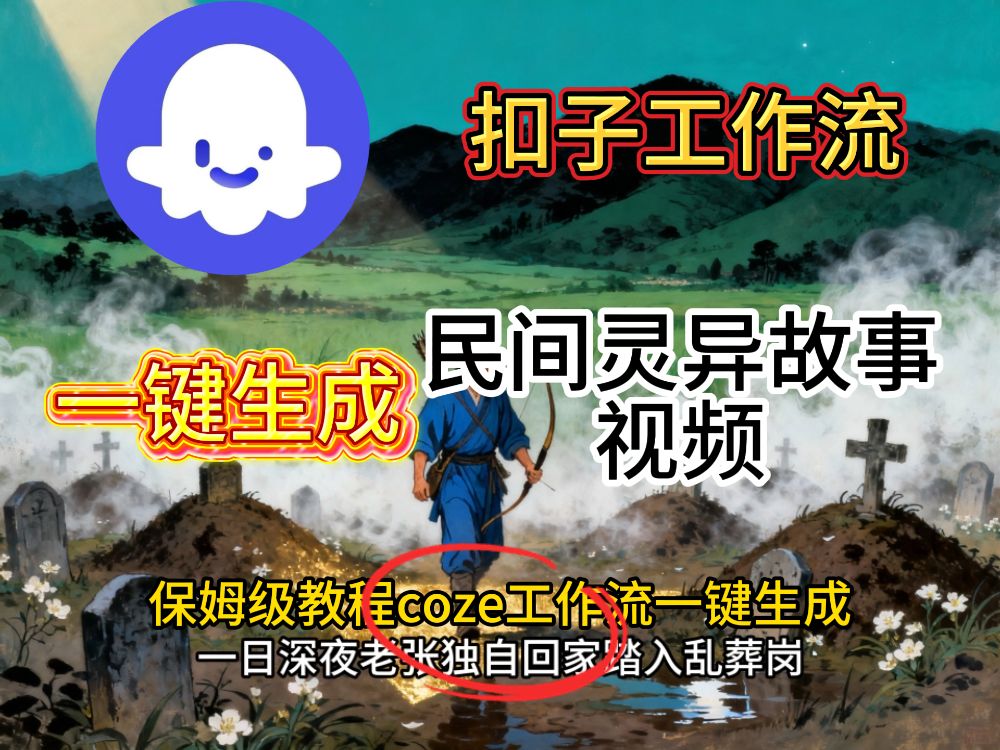 扣子coze工作流一键生成民间奇异故事视频工作流 第1张 扣子coze工作流一键生成民间奇异故事视频工作流 第1张