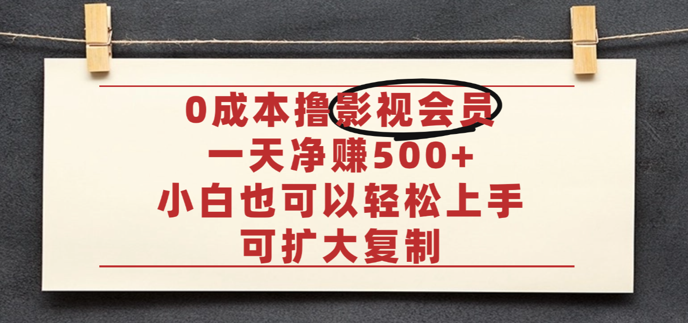 亲测,0成本可批量操作,靠卖影视会员实测月入30000+ 第1张 亲测,0成本可批量操作,靠卖影视会员实测月入30000+ 第1张